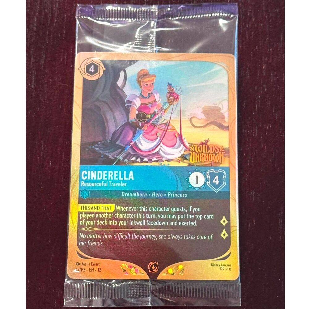 Cinderella Resourceful Traveler - 47/P3 Promo - Disney Lorcana Wilds Unknown